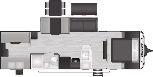 Keystone Bullet Premium 287QBS floor plan
