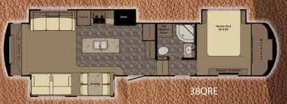 CrossRoads Sequoia 38QRE floor plan
