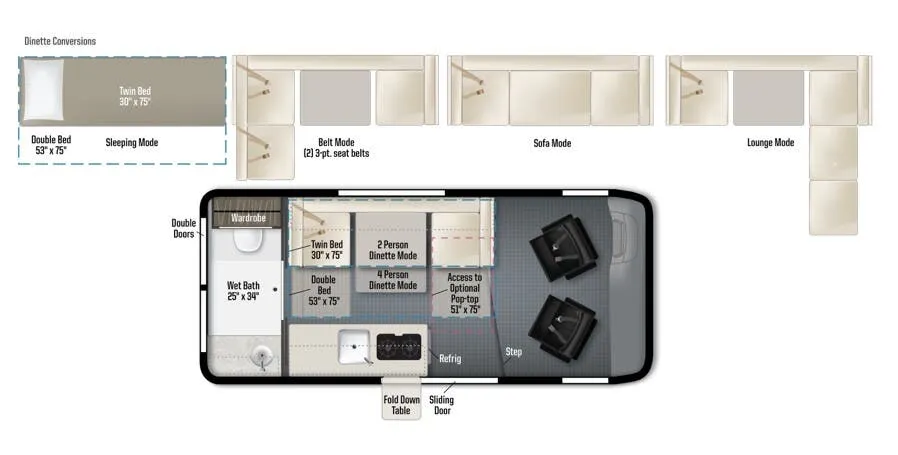 Winnebago Solis Pocket 36B floor plan