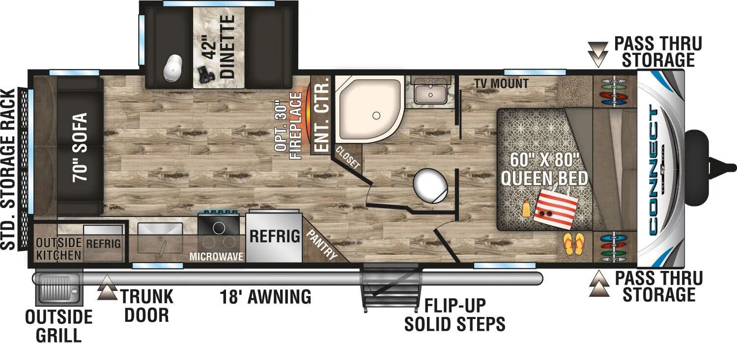 K-Z Connect C241RLK floor plan