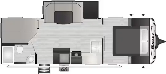 Keystone Bullet Premium 250BHS floor plan