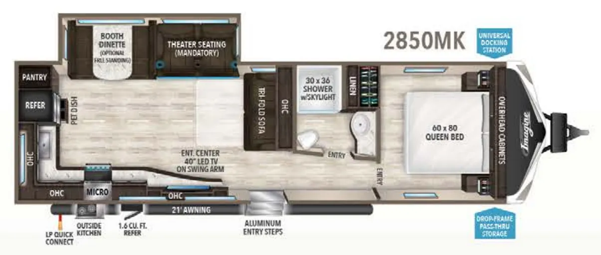 Grand Design Imagine 2850MK floor plan