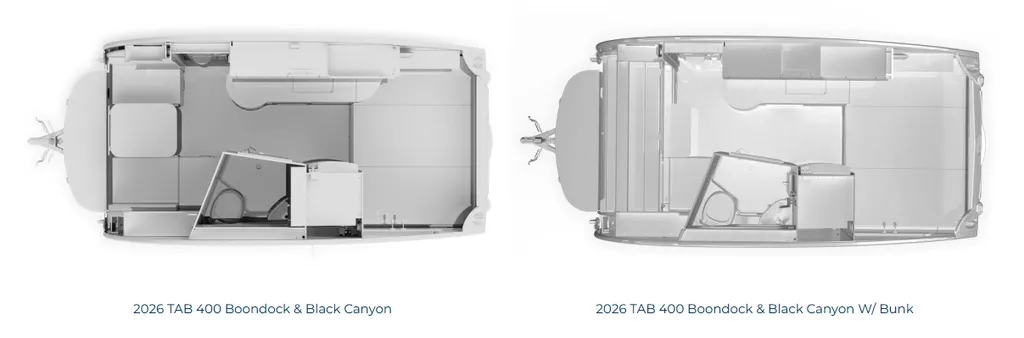 2026 nuCamp RV TAB 400 BLACK CANYON floor plan