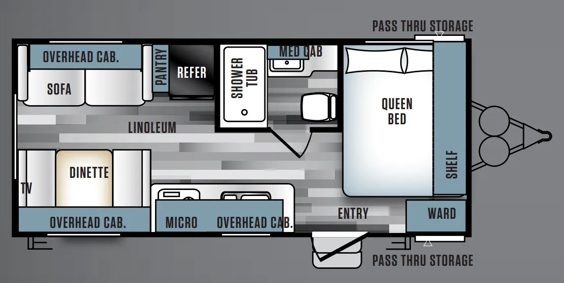 Forest River Salem Cruise Lite 191RDXL floor plan