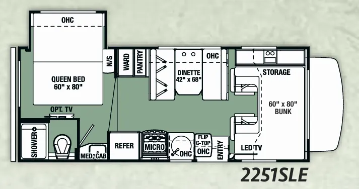 Forest River Forester LE 2251SLE floor plan