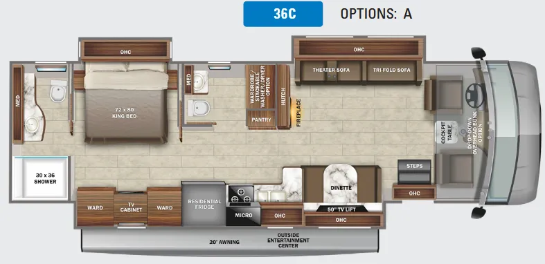Jayco Precept 36C floor plan