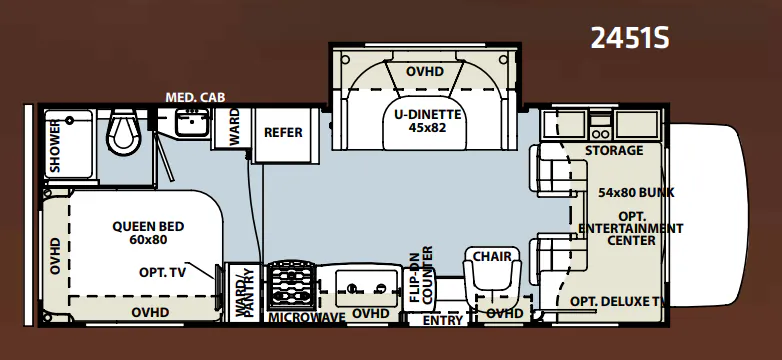 Forest River Forester 2451S floor plan