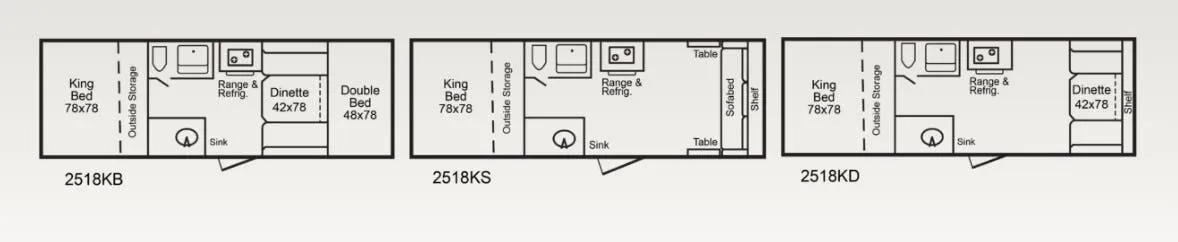 TrailManor Sport 2518 floor plan