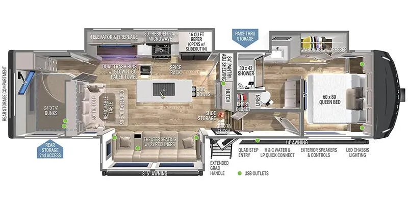 2025 Brinkley Model Z 3110 floor plan