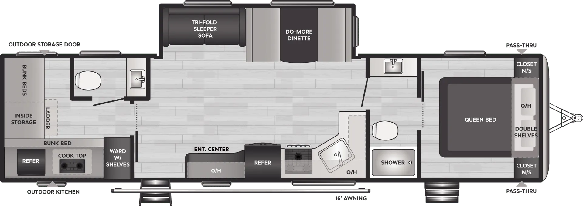 Keystone Springdale 335BH floor plan
