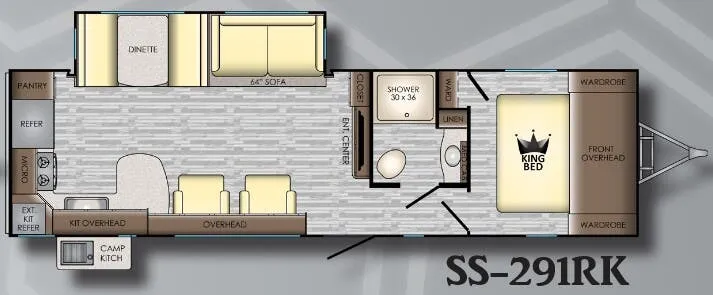 CrossRoads Sunset Trail Super Lite 291RK floor plan