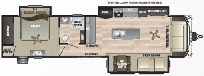 Keystone Retreat 39MKTS floor plan