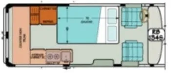Sportsmobile Promaster 134S floor plan