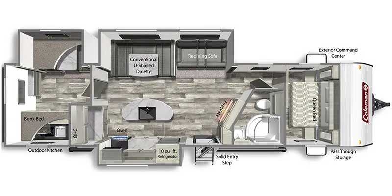 Dutchmen Coleman Lantern 337BH floor plan