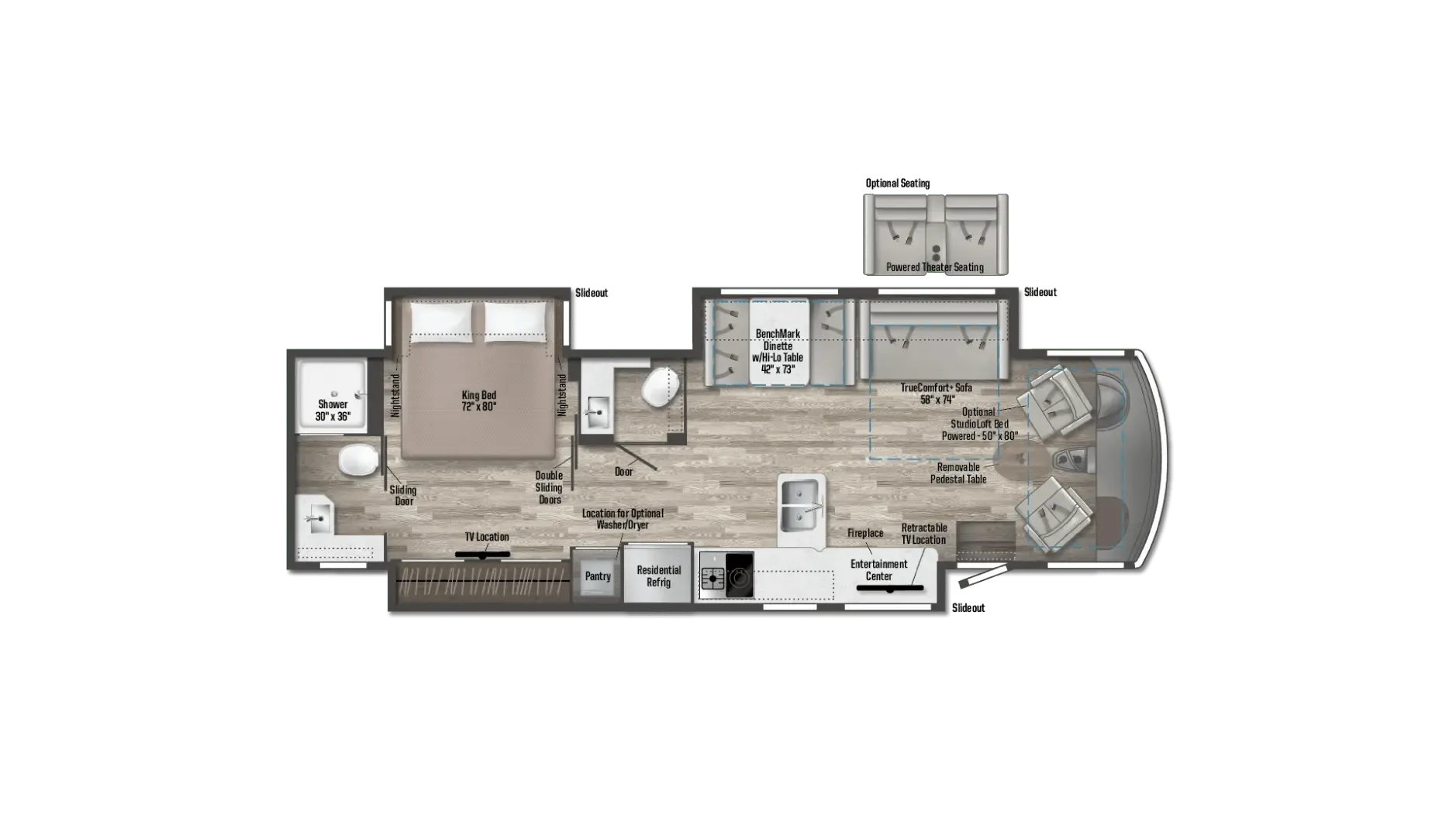 Winnebago Adventurer 36Z floor plan