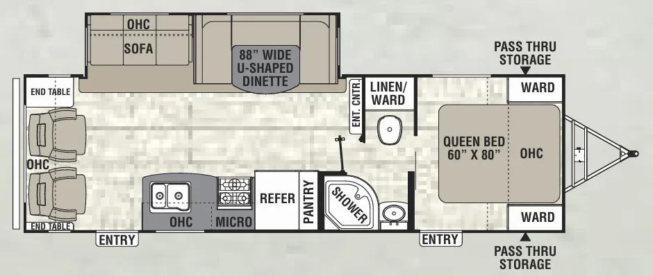 Coachmen Freedom Express Maple Leaf Edition 281 RLDSLE floor plan
