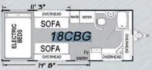 Eclipse Stellar 18CBG floor plan