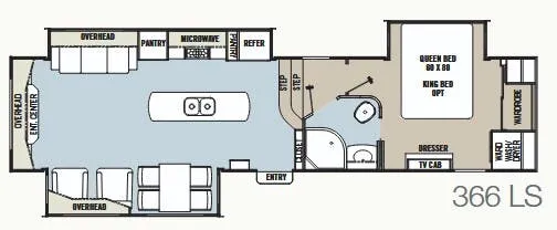 Coachmen Brookstone 366 LS floor plan