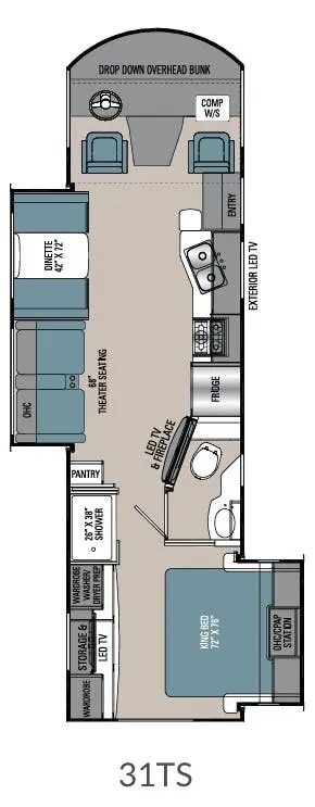 Coachmen Pursuit 31TS floor plan