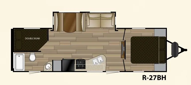 Cruiser RV Radiance 27BH floor plan