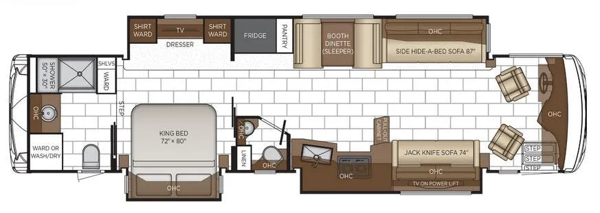 2026 Newmar Ventana 4037 - Floor plan
