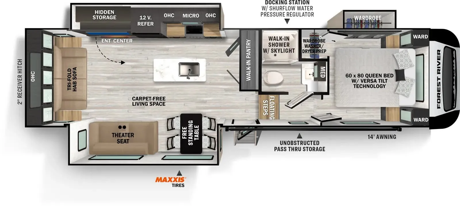 Forest River Impression 280RL floor plan