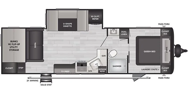 Keystone Springdale West 286BHUWE floor plan