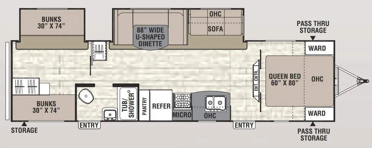 Coachmen Freedom Express Select 31SE floor plan