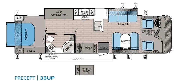 Jayco Precept 35UP floor plan
