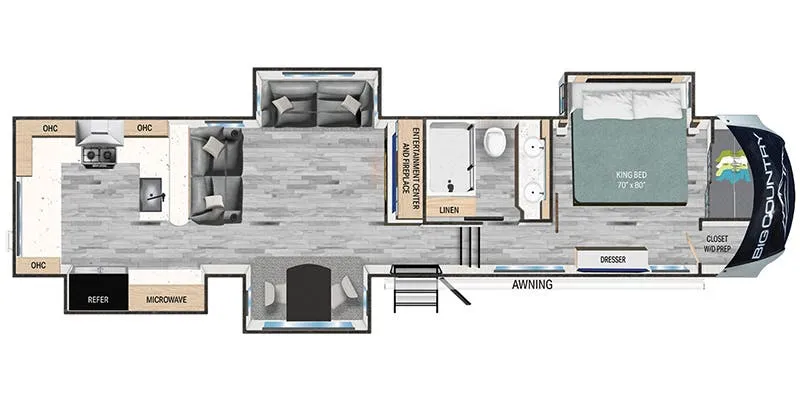 Heartland Big Country BC 3703 RK floor plan