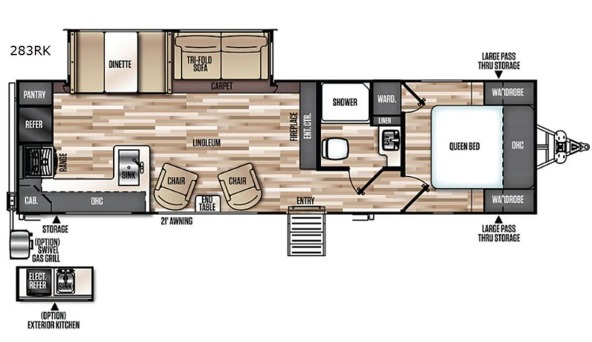 Forest River Salem Hemisphere 283RK floor plan
