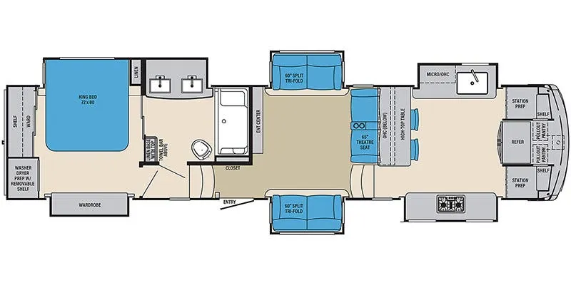 2022 Palomino Columbus C-Series 388FKC - Floor plan