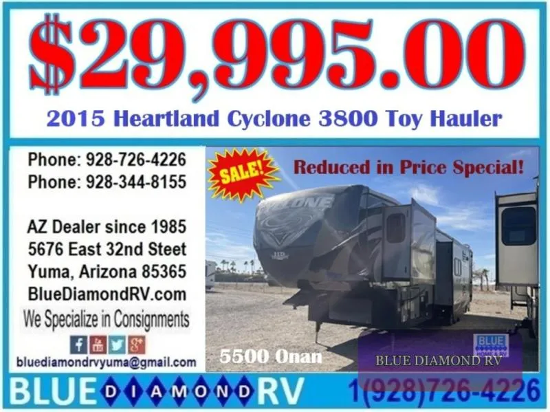 2015 Heartland Cyclone Used    3800 - Main photo