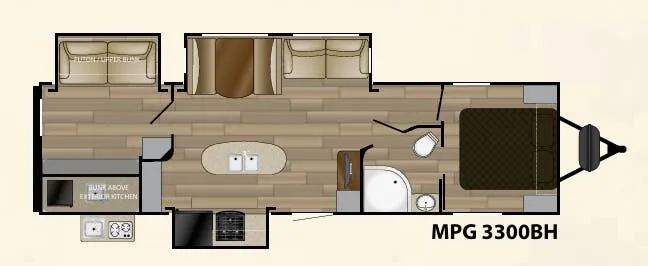 Cruiser RV MPG 3300BH floor plan