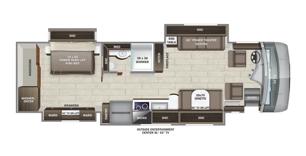 2023 Entegra Coach Reatta XL 37K floor plan