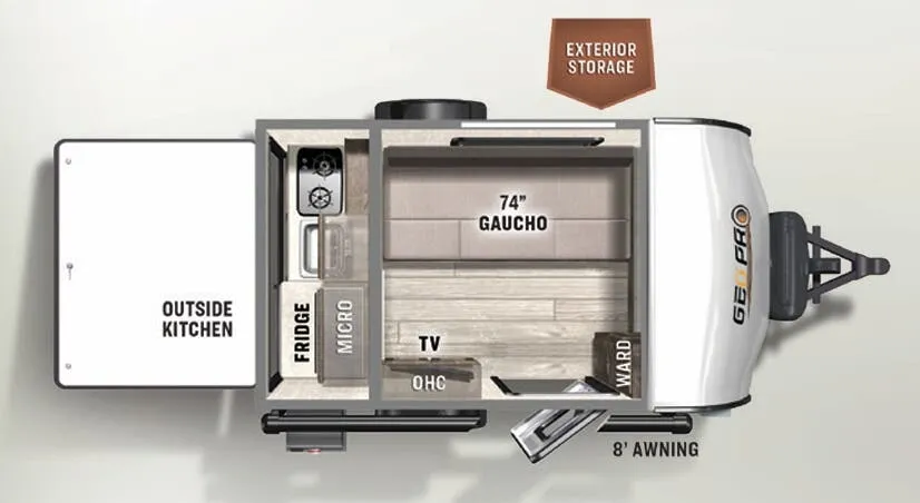 Forest River Rockwood Geo Pro 12SRK floor plan