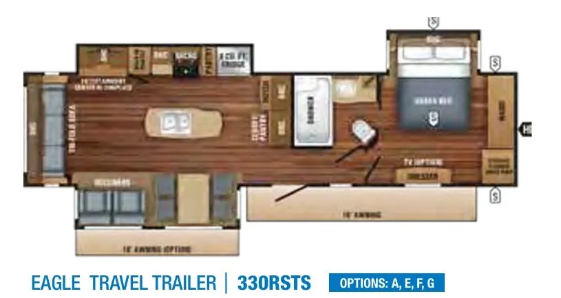 Jayco Eagle 330RSTS floor plan