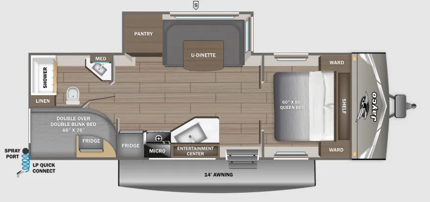 Jayco Jay Flight 245BHSW floor plan