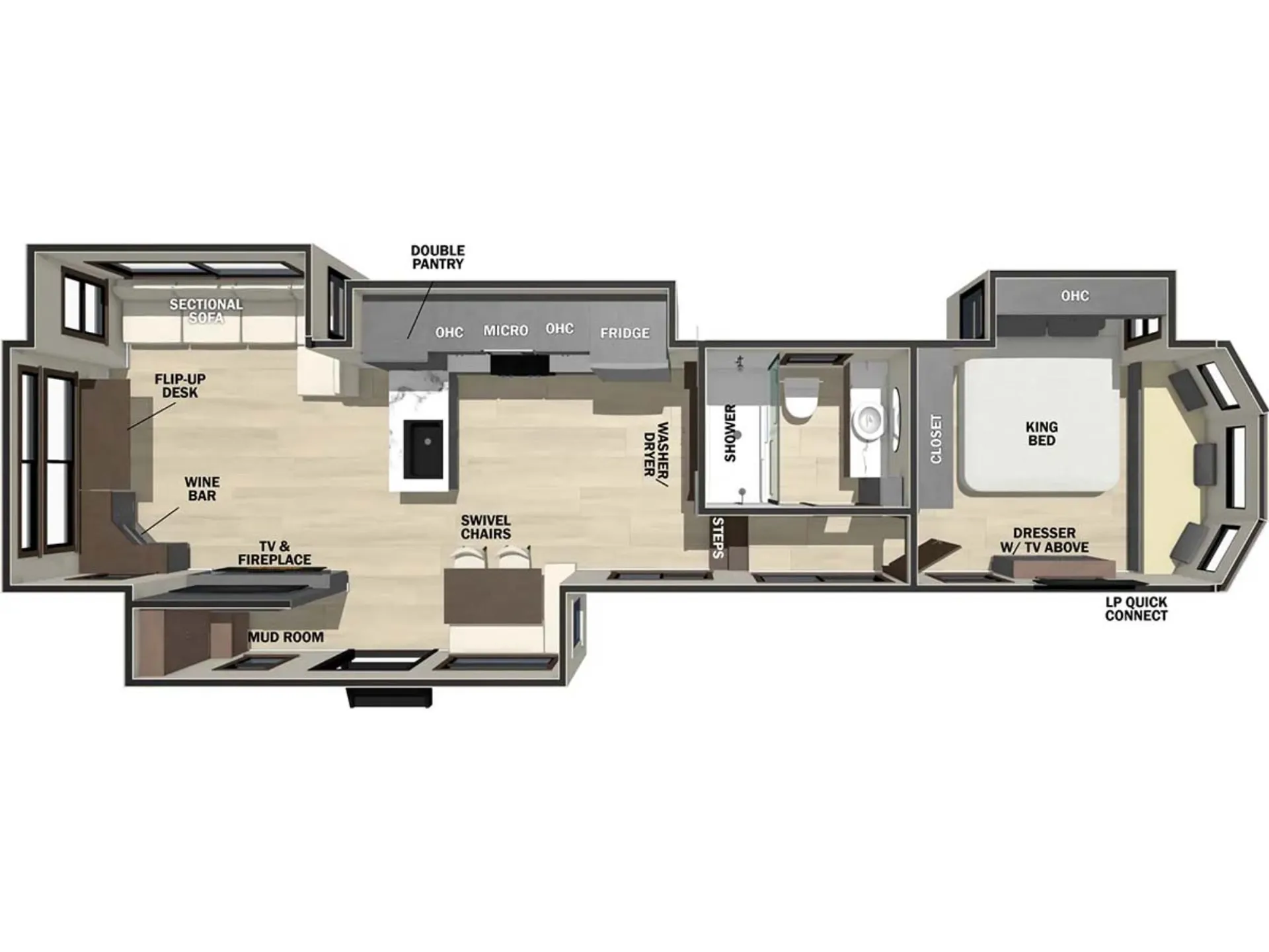 2026 Forest River Cedar Creek Cottage 412FWC - Photo 3
