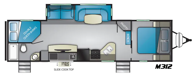 Heartland Mallard M312 floor plan