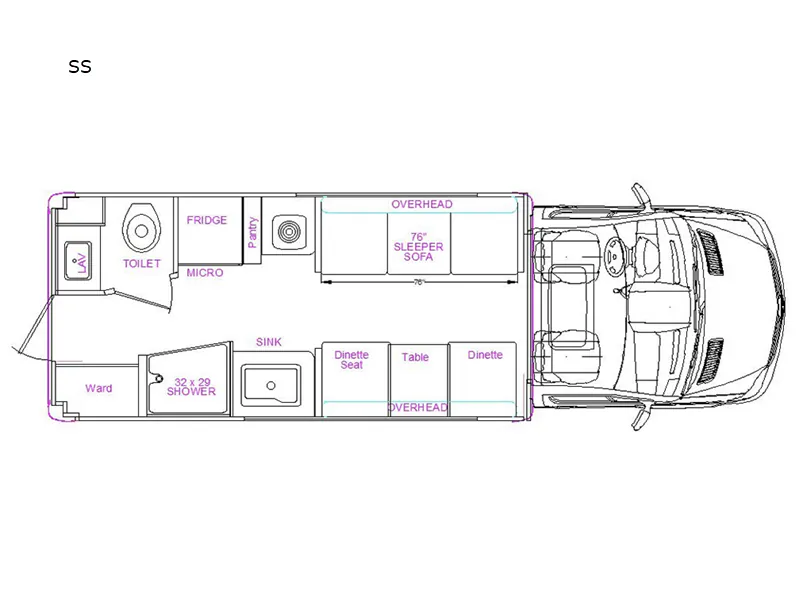 2025 Chinook RV Maverick SS — Floor plan