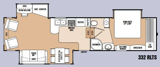Coachmen Wyoming Summit 332 RLTS floor plan
