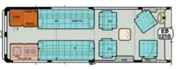 Sportsmobile Promaster 121S floor plan