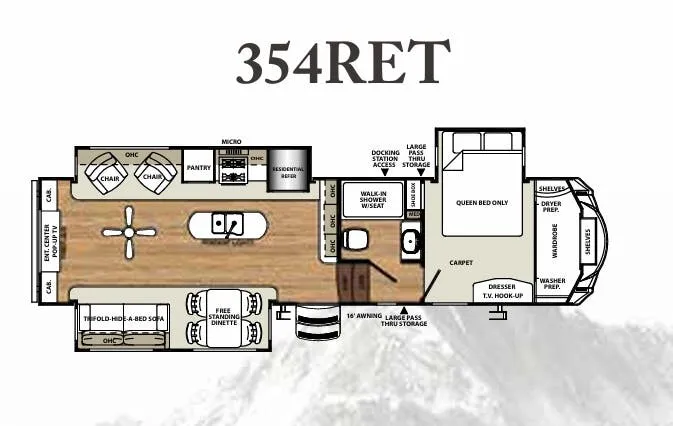 Forest River Sierra 354RET floor plan