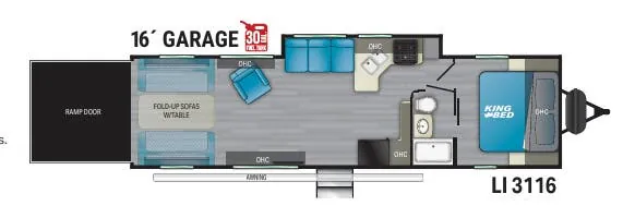 Heartland Lithium 3116 floor plan