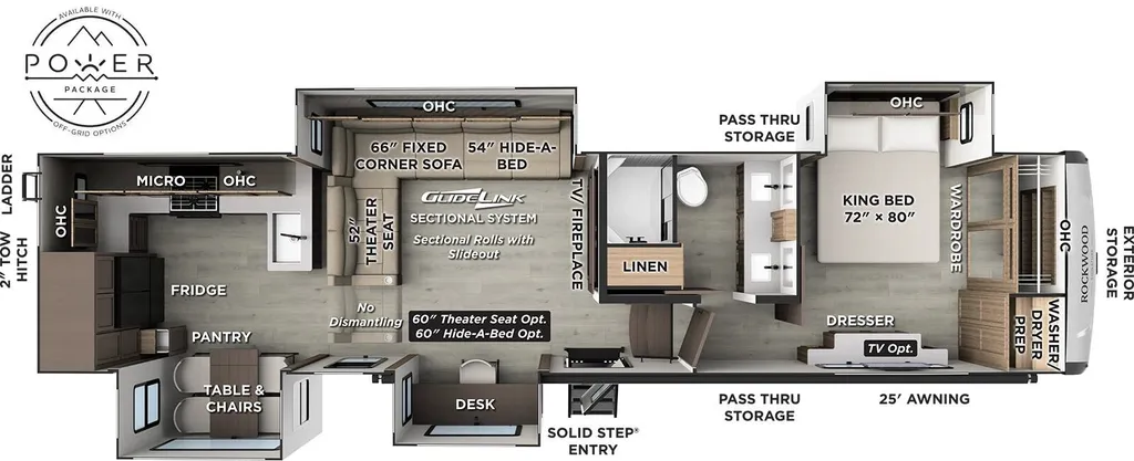 2026 Forest River Rockwood Signature 404SRK floor plan