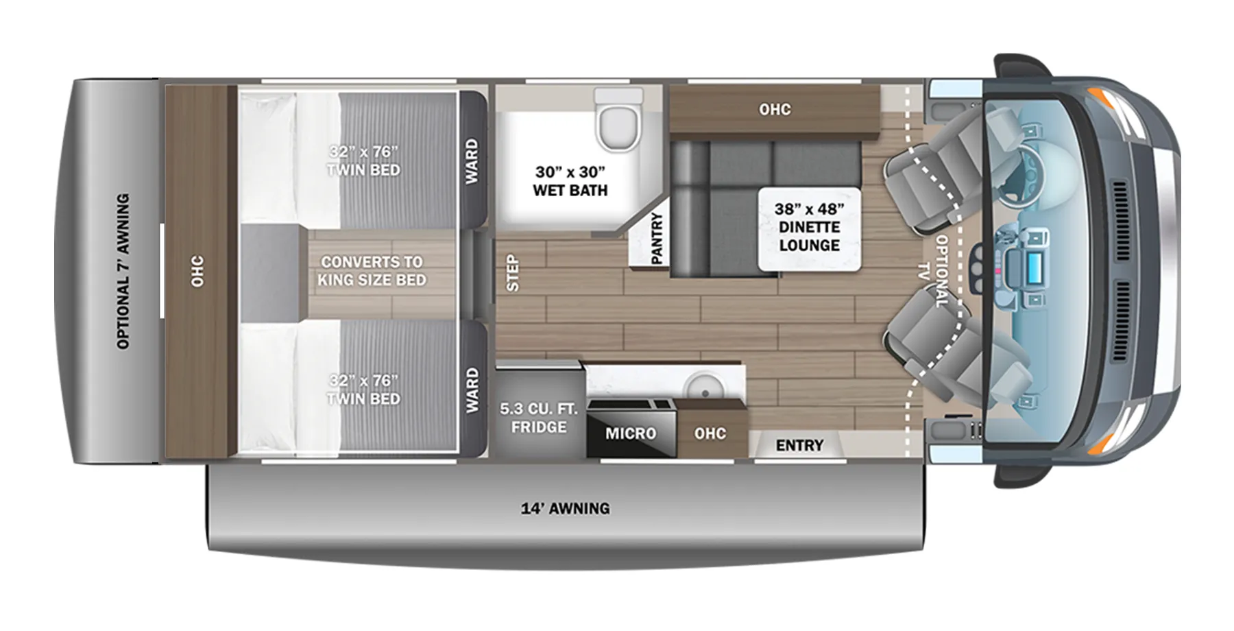 2025 Jayco Granite Ridge 22T - Floor plan
