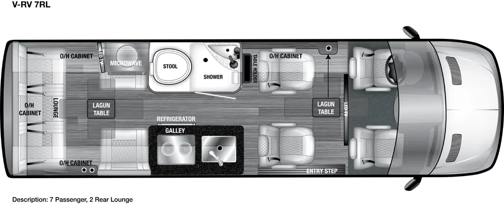 2026 OGV Luxury Coach V-RV 7RLA floor plan