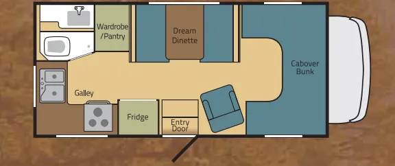 Adventurer Eagle Cap 19RK floor plan