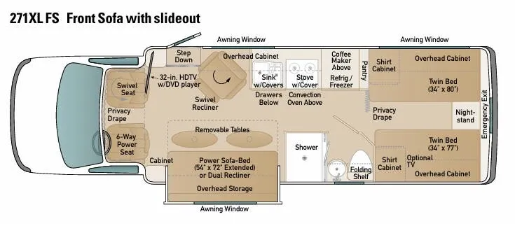 Coach House Platinum 271XL FS floor plan